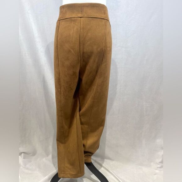 Soho Apparel caramel faux suede pants size medium XL - Picture 3 of 6
